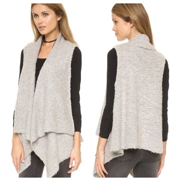 💕SOFT JOIE💕 Waterfall Draped Front Fringe Vest - Picture 9 of 10